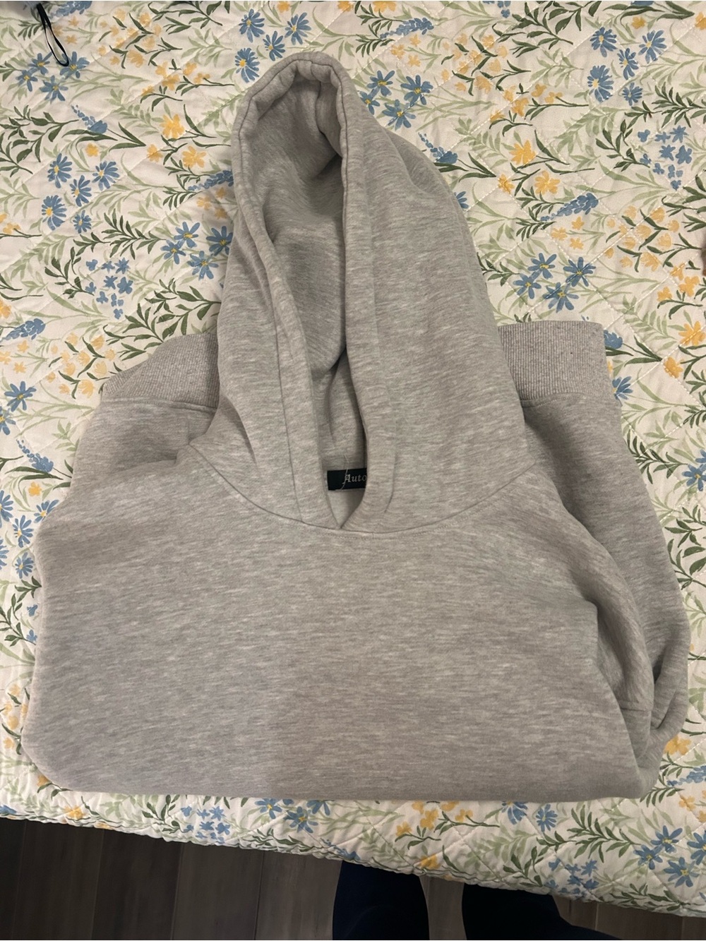 Amazon Women's Light Gray Hooded Sweatshirt